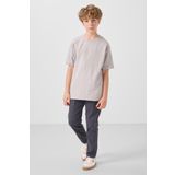 Taş Pamuklu Yumuşak Dokulu Oversize Baskılı Erkek Çocuk T-Shirt - 11301