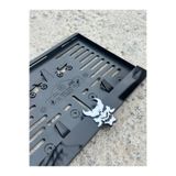 taş pleksi SHADOW MASK MOTOR PLAKALIK 3D PARLAK PLEKSİ TÜM MOTOSİKLET MODELLERİNE UYUMLU