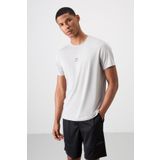 Taş Polyester Nefes Alan Dokulu İnce Esnek Standart Fit Erkek Performans T-Shirt - 88387