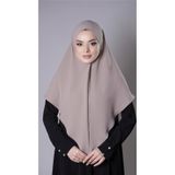 Taş Pratik Hazır Geçmeli Tesettür Eşarp Aerobin Kumaş Düz Hijab 2309_46