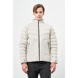 Taş Rengi Dolumlu Hakim Yaka Slim Fit Dar Kesim Klasik Mont 1007245153 - 50