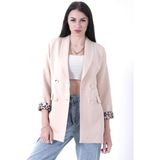 Taş Şal Yaka Leopar Astarlı Kruvaze Ceket 39711561.50