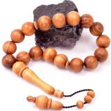 Taş Sandığı Akasya Ağacı Bilek Boy Tesbih - 14 mm Efe Tesbihi