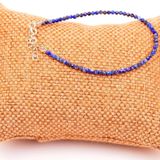 Taş Sandığı Çok İnce Lapis Lazuli Taşı Bileklik - 2,2 mm