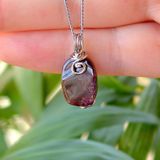 Taş Sandığı Lal Taşı Kolye - Garnet Taşı