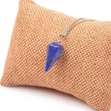 Taş Sandığı Lapis Lazuli Taşı Kolye - Koni Şeklinde