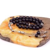 Taş Sandığı Obsidyen Taşı Tesbih ( 8 mm ) - Siyah