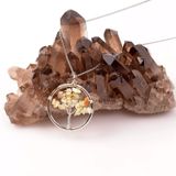 Taş Sandığı Opal Taşı Hayat Ağacı Kolye - Etiyopya Opali