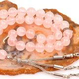 Taş Sandığı Pembe Kuvars Taşı Tesbih (10 mm)