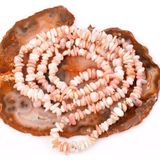 Taş Sandığı Pembe Opal Taşı Şekilsiz Dizi - Kırık Taş