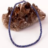 Taş Sandığı Safir Taşı Gümüş Kolye - 3 mm