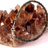 Taş Sandığı Siyah Opal Taşı Gümüş Bileklik - 3 mm