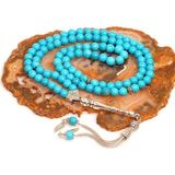 Taş Sandığı Turkuaz Taşı Dua Tesbihi (6 mm)