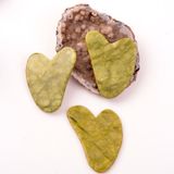 Taş Sandığı Yeşim Taşı Gua Sha Masaj Aleti (Kalp)