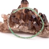 Taş Sandığı Zümrüt Taşı Gümüş Bileklik - 3 mm