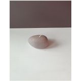 Taş Şekilli Büyük Mum Gri 10x10 Cm