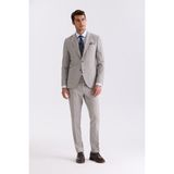 Taş Slim Fit Mono Yaka Yünlü Takım Elbise - 50
