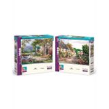 Taş Sokak Ve Hayal Bahçesi İkili Set - 2 X 1000 Parça Manzara İkili Puzzle Seti