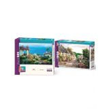 Taş Sokak Ve Sahil Köyü İkili Set - 1000 + 500 Parça İkili Puzzle Seti