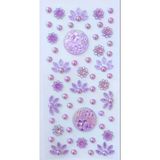 Taş Sticker Mor Yapışkanlı Saç , Yüz Ve Tırnak Taşı Işıltılı Parlak