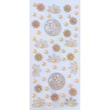 Taş Sticker Sarı Gold Yapışkanlı Saç , Yüz Ve Tırnak Taşı Işıltılı Parlak