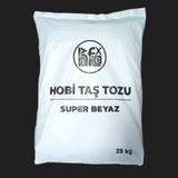Taş Tozu Hobi Harcı Seramik Tozu Heykel Mumluk Beton Saksı Yapımı Ekstra Hızlı Süper Beyaz 25 kg
