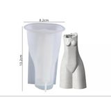 Taş Tozu Silikon Kalıp İthal 3 Boyutlu İnsan Vücut Figür Vazo Epoksi Reçine Hb125215-0030