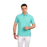TAŞ YIKAMA REGULAR FİT LACOST KUMAŞ POLO YAKA PAMUKLU ERKEK T-SHİRT SU YEŞİLİ XXL