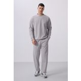 Taş Yüzeyi Dokulu Oversize Erkek Eşofman Takım - 85275
