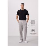 Taş Yüzeyi Dokulu Standart Fit Palazzo Erkek Pantolon - 82171 - XL