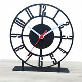 Tasagram Dekoratif Sayılar Asimetrik Masa Saati Metal Malzemeden 22 x 20 cm Modern Tasarım