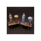 Taşarhome Royal Elegance Dekoratif London Kule Saat Opulent Elite Dünya Haritası Supreme Deluxe Masa Vip Set