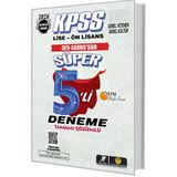 Tasarı Kpss Lise-Önlisans Süper 5Li Deneme