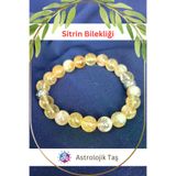 Tasarım 169AST31 Doğal Taş Sitrin Bileklik, Para Taşı, Enerji Taşı, Bereket Taşı