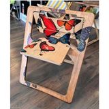 Tasarım Ahşap Katlanabilir Sandalye Kelebek - 6456 Ecorce Tube Marron - Polyester