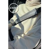 Tasarim Arabam Atike Elif Akin Gümüş Taşlı Kemer Konforu Set 2 Adet Kemer Pedi