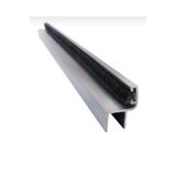 Tasarım Cam Balkon Alüminyum Fitil 8MM Eloksal Gri Ara Çıta Profili ''küçük h''0-150 cm