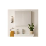 Tasarım DMZ Home Concept Tamamı MDF, 60x60x15 cm Aynalı Banyo Dolabı | Raflı Duvar Dolabı | Lavabo Üstü Aynalı Dolap