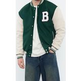 Tasarım Düz Astarlı Yaka Standart Regular Bomber Unisex Regular Fit Bomber Yaka Kolej Kışlık Mont