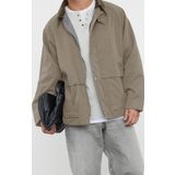 Tasarım Düz Astarlı Yaka Standart Regular Ceket Unisex Regular Fit Kadife Yaka Detaylı Mont