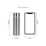 Tasarım Evi 150 ml Cep Tipi Mini Ufak Kaliteli 304 Çelik Çift Katmalı Termos - 230 ml - Gri