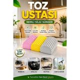 Tasarım Evi 3 Adet Sihirli Sünger Duster Nemli Toz Alma/araba Silme/çok Fonksiyonlu Temizleme Süngeri