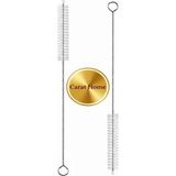 Tasarım Evi 5 Adet Pipet Temizleme Fırçası - Cam Pipet Fırçası - Bambu Pipet Fırçası - Metal Pipet Fırçası - 5'li