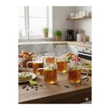 Tasarım Evi 6’lı Good Morning Borosilikat Cam Bardak 250 ml 6 Adet