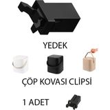 Tasarım Evi Dokunmatik Çöp Kovası Clips Kapağı Yedek Siyah Plastik 1 Parça Çok Amaçlı Kullanım
