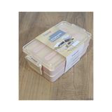 Tasarım Evi Luno Kaliteli 2 Katlı Beslenme Kabı & Lunch Box Çatal ve Kaşıklı Yemek Taşıma Kabı 600ML