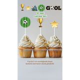 Tasarım Futbol Temalı Cupcake Süsü Pasta Süsü Doğum Günü Süsü 20'li