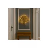 Tasarım Gold Mabet yaprağı pilli aplik Ebat(35×32)