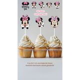 Tasarım Minnie Mouse Cupcake Süsü Doğum Günü Pasta Süsü Doğum Günü Süsü 20 adet
