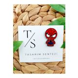 Tasarım Sentezi Rozet Metal Broş Yaka Okul Çantası Kıyafet Şapka Takı Aksesuar Spider Man Örümcek Adam Çizgi Film